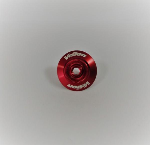 VISION Wheel Spare Part - Axle Cap for Front Hub Red VT-620 (MW171)