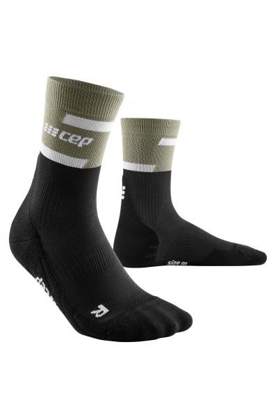 CEP Bežecké vysoké ponožky 4.0 olive/black