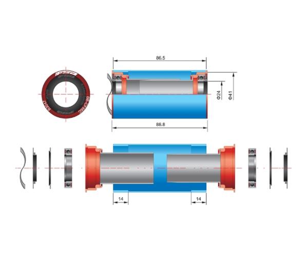 FSA Pressfit BB-92 MTB 19mm