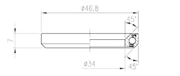 FSA ložisko TH-970E (MR168) 1-1/4"