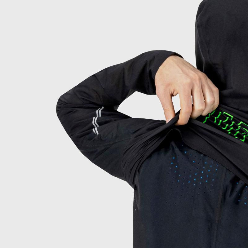 Karpos Lavaredo Rain Bunda čierna/zelená fluo 9