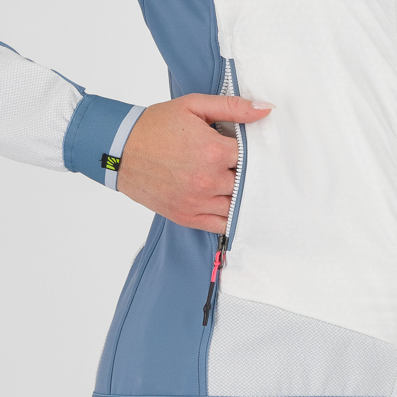 Karpos Alagna Plus Evo Dámska Bunda Bright White/Spring Lake 5