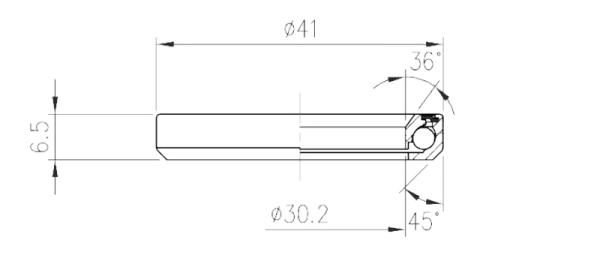 FSA ložisko TH-873E (MR122) 1-1/8"