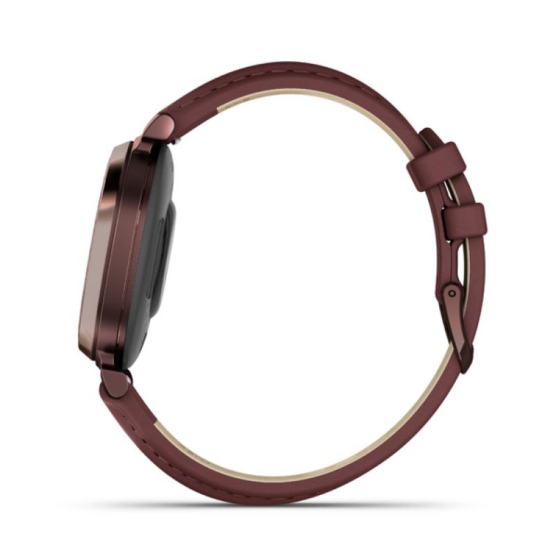 Garmin LILY 2 Classic, DarkBronze/Mulberry, Leather