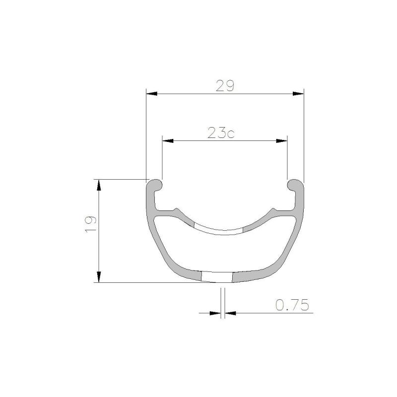 Ráf 5.50 SL 27.5 32D TLR čierny 550g