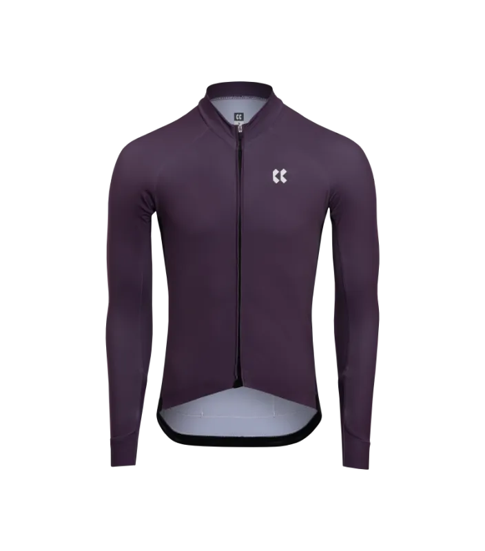 Cyklistický dres KALAS PASSION Z4 | Dres dlhý rukáv TEMPS | Midnight violet