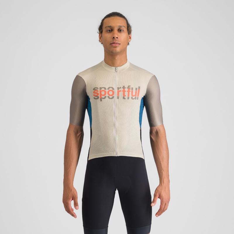 Sportful SUPERGIARA LOGO dres abbey stone/olive green