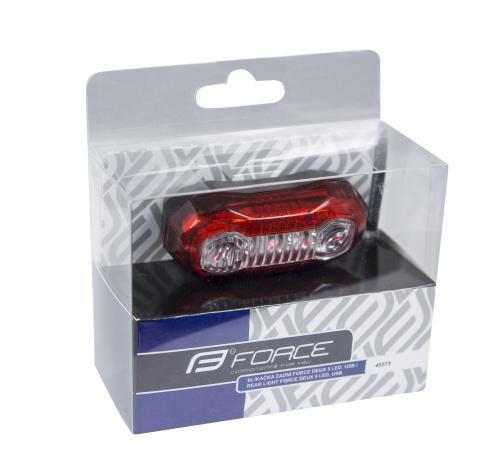 FORCE zadné svetlo DEUX 5 LED, USB 2