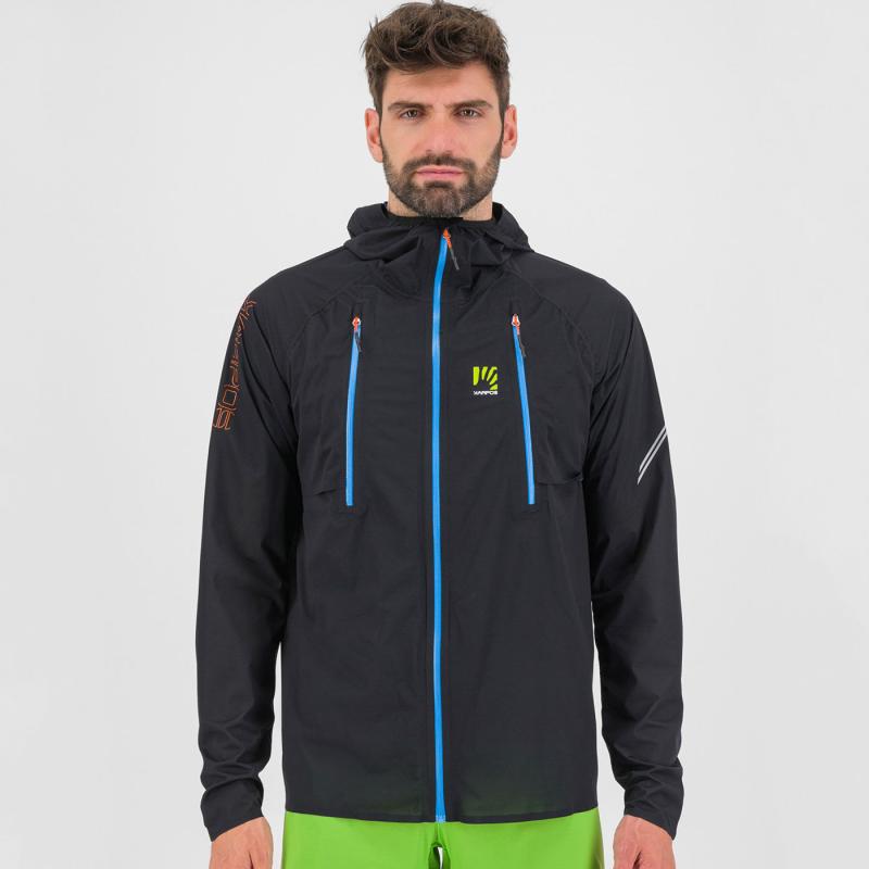 Karpos Lavaredo Rain Bunda čierna/modrá 4