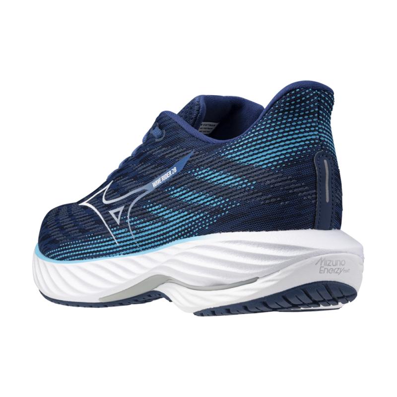 MIZUNO WAVE RIDER 28 / Estate Blue/White/River Blue