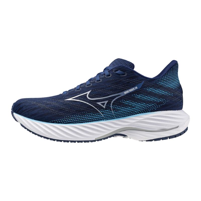 MIZUNO WAVE RIDER 28 / Estate Blue/White/River Blue