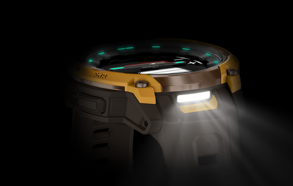 Garmin Instinct Crossover AMOLED, Bronze Sunburst, Cocoa silocone band 7