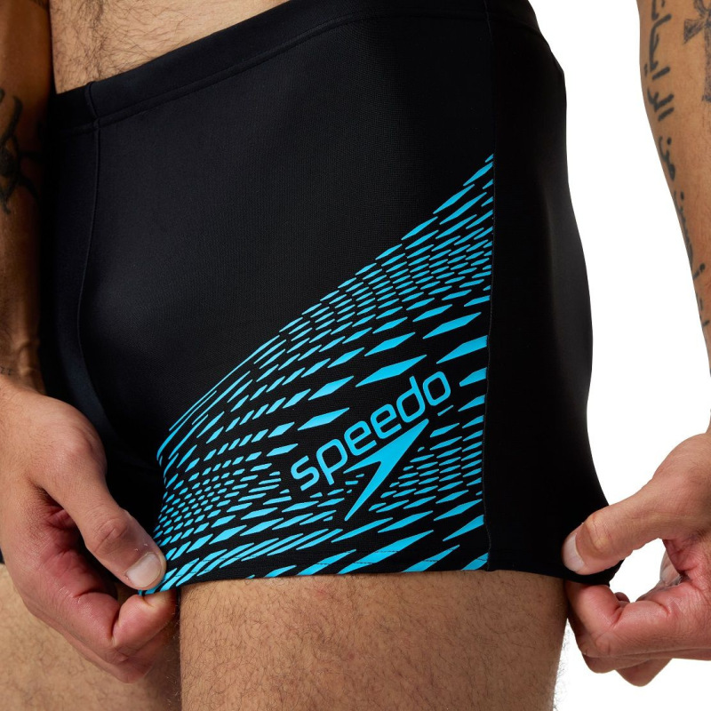 Pánske plavky Speedo Medley Logo Aquashort čierna/modrá