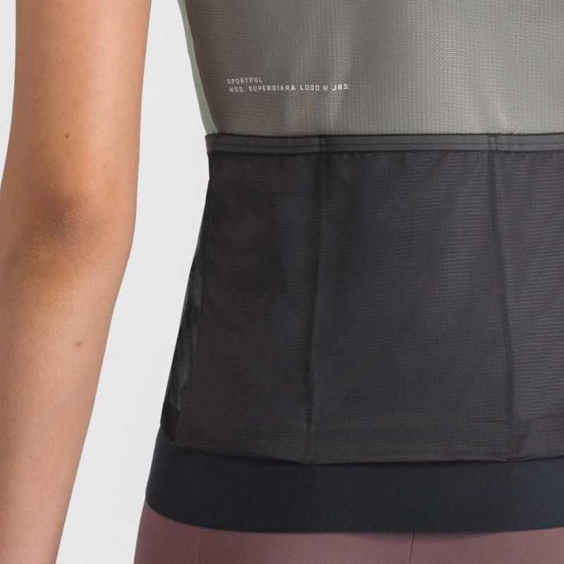 Sportful SUPERGIARA LOGO dámsky dres gun metal/pink 3