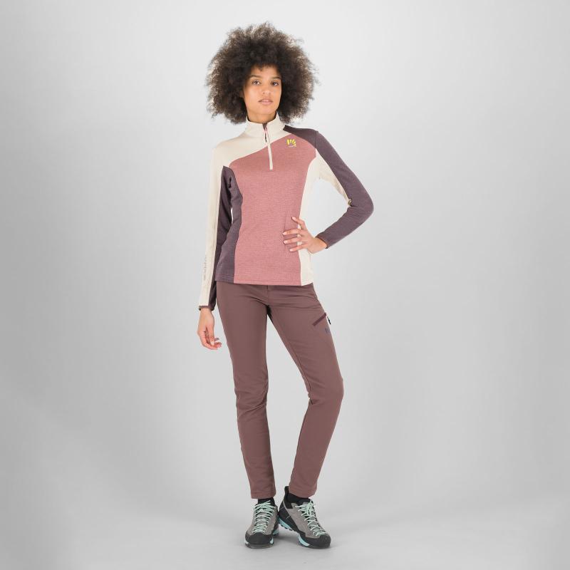 Karpos Federa Half-Zip Dámska Mikina Deco Rose/Oat/Huckleb.