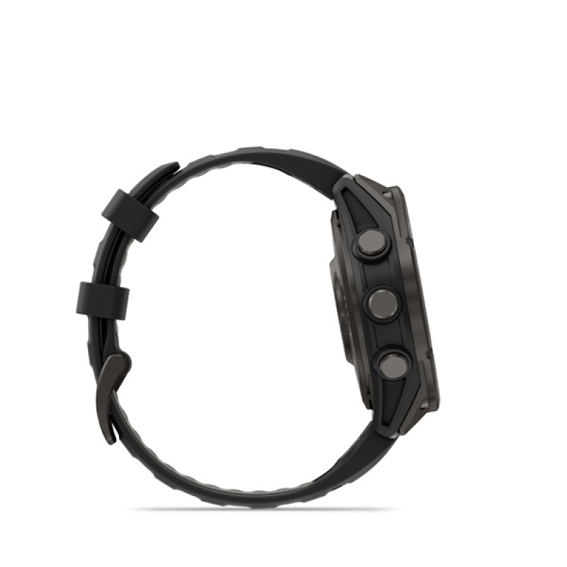 Garmin fenix 8 Pro - 47mm, AMOLED, Sapphire, Carbon Gray DLC Titanium, Black/Pebble Gray 5