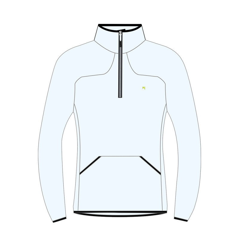 Karpos Rocchetta Half Zip Dámska Flíska Bright White