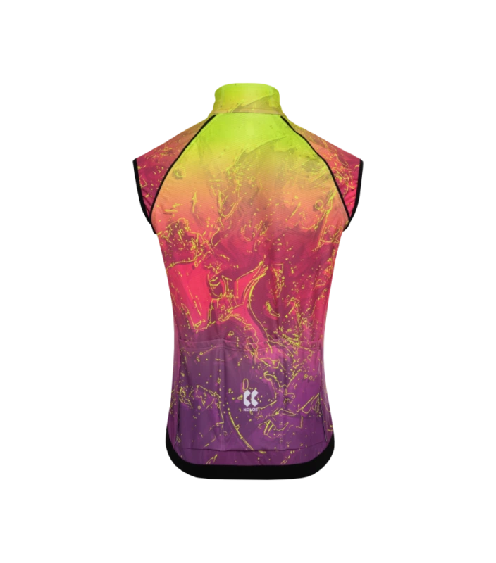 Cyklistická membránová bunda | MOTION Z6 Neon Lava Blend 3