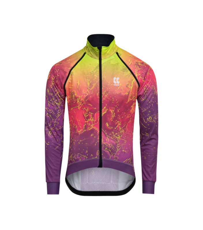 Cyklistická membránová bunda | MOTION Z6 Neon Lava Blend