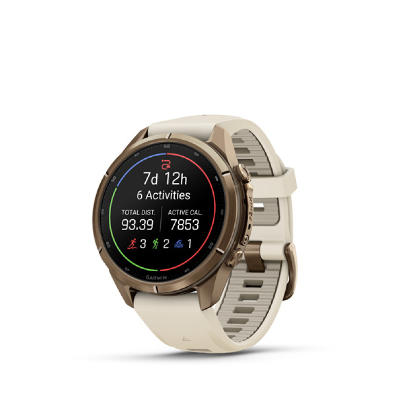Garmin fenix 9 Pro - inReach, 43mm, AMOLED, Sapphire, Autumn Gold Titanium, Cream/French 6