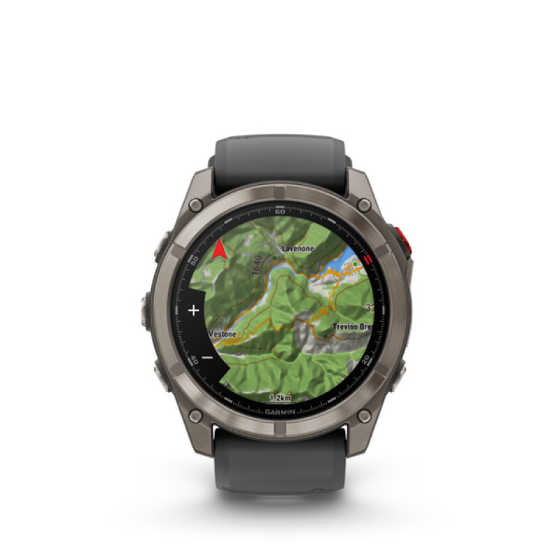 Garmin fenix 8 Pro - 51mm, AMOLED, Sapphire, Carbon Gray DLC Titanium, Black/Pebble Gray 1