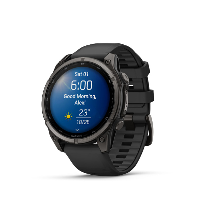 Garmin fenix 9 - 47mm, AMOLED, Sapphire, Carbon Gray DLC Titanium, Black band 4