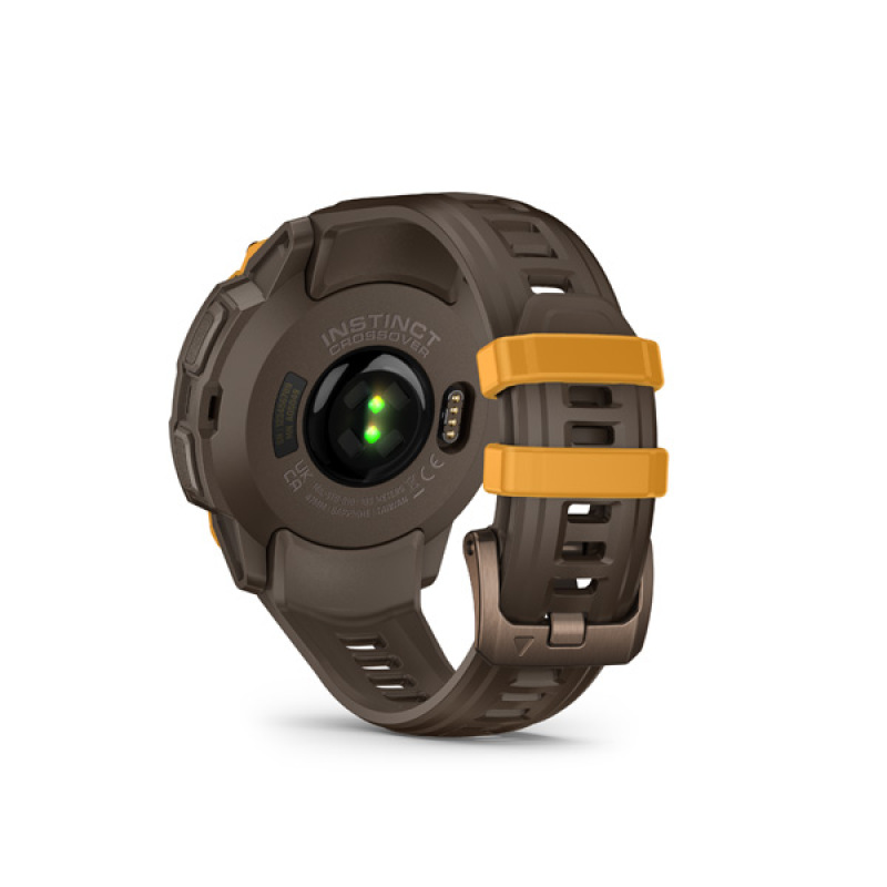 Garmin Instinct Crossover AMOLED, Bronze Sunburst, Cocoa silocone band 6