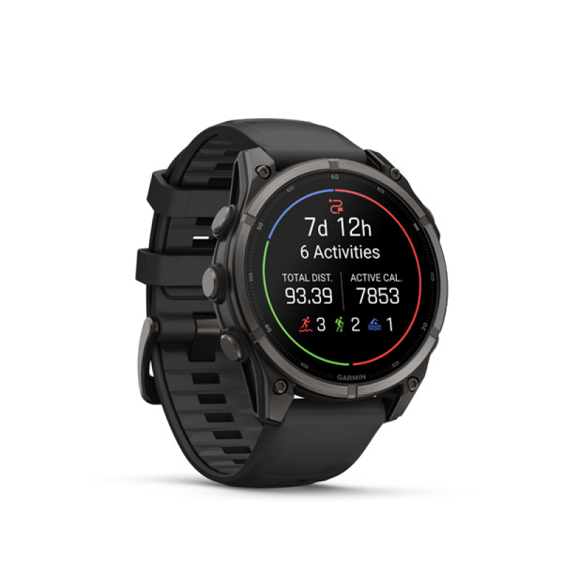 Garmin fenix 9 - 47mm, AMOLED, Sapphire, Carbon Gray DLC Titanium, Black band 5