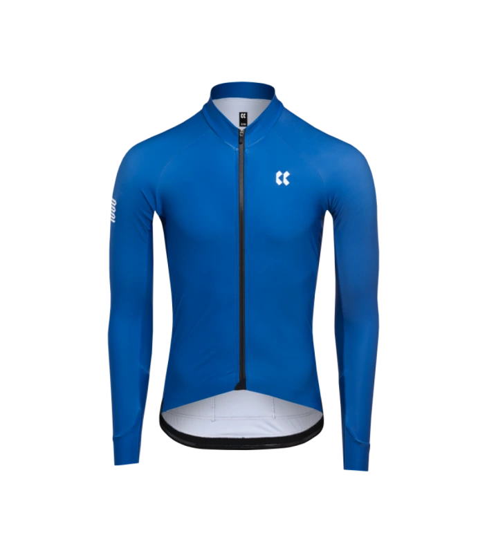Cyklistický dres KALAS PASSION Z6 | Dres dlhý rukáv TEMPS | Stellar Blue
