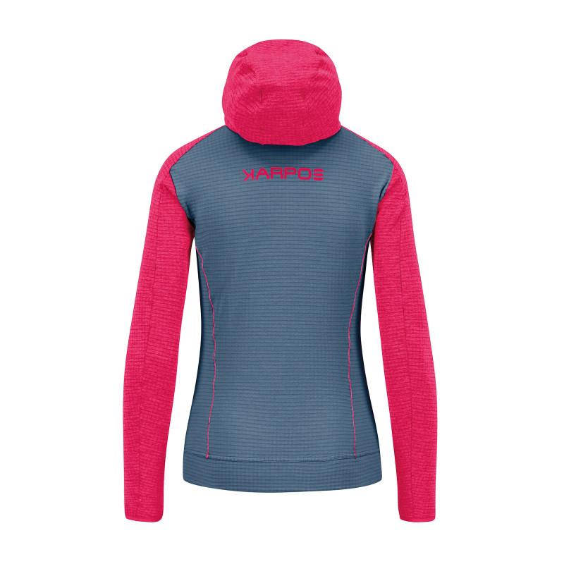 Karpos AMBRIZZOLA dámska FULL-ZIP mikina s kapucňou ombre blue/innuendo 1