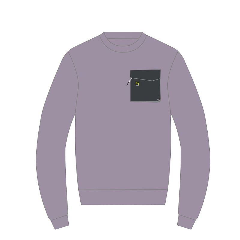 Karpos Mesdi Dámska Crewneck Flíska Lavender/Woodl.Gray