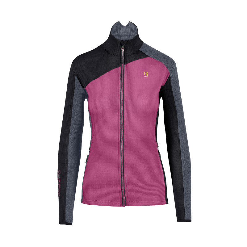 Karpos Federa Full-Zip Dámska Flíska Purple/Black/Ombre Blue