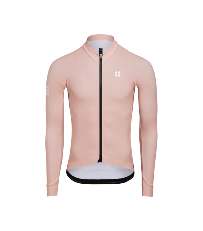Cyklistický dres KALAS PASSION Z6 | Dres dlhý rukáv TEMPS | Desert Peach