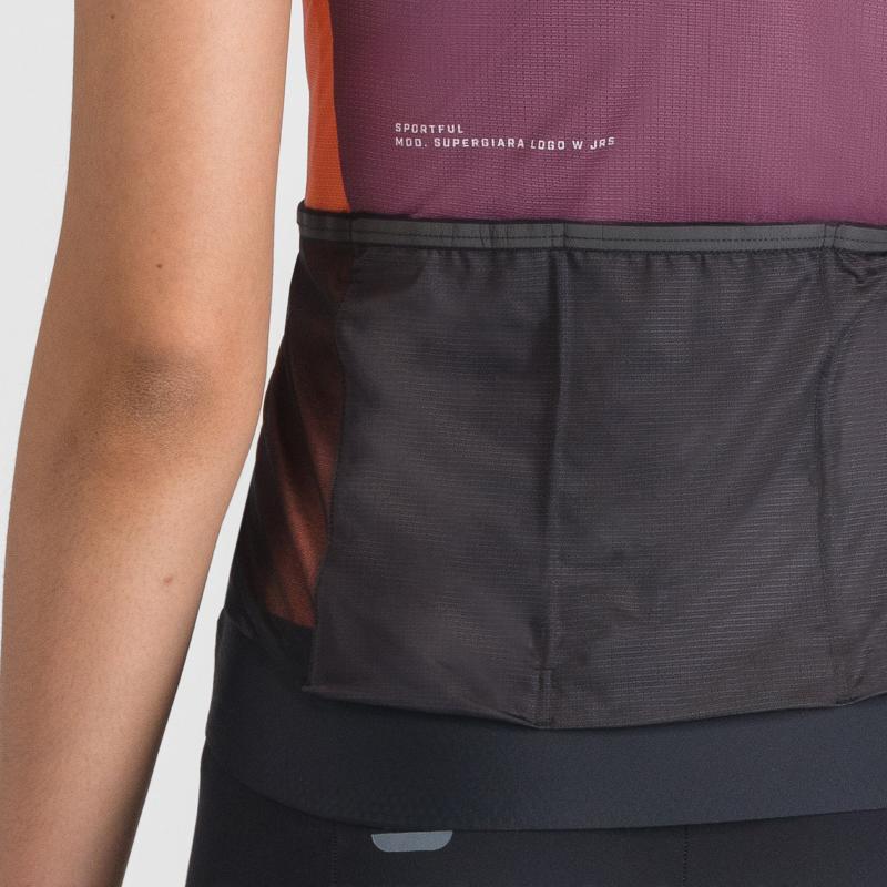 Sportful SUPERGIARA LOGO dámsky dres bordeaux/abbey stone 3