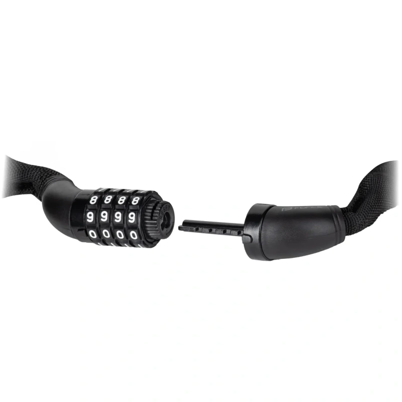 Force zámok FURY reťazový 6/1200mm, kódový, čierny 1