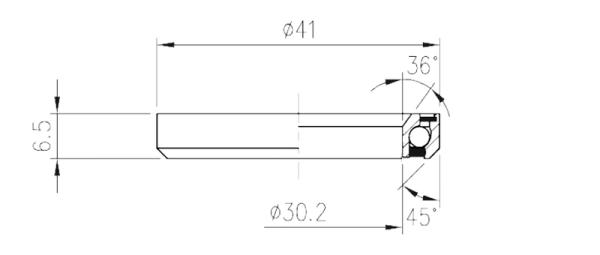 FSA ložisko TH-873 Stainless (MR054S) 1-1/8"