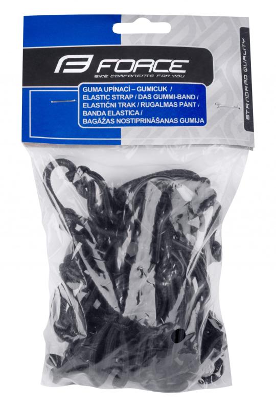 FORCE gumy upínacie, sieť, 25 x 25 cm, čierne 1