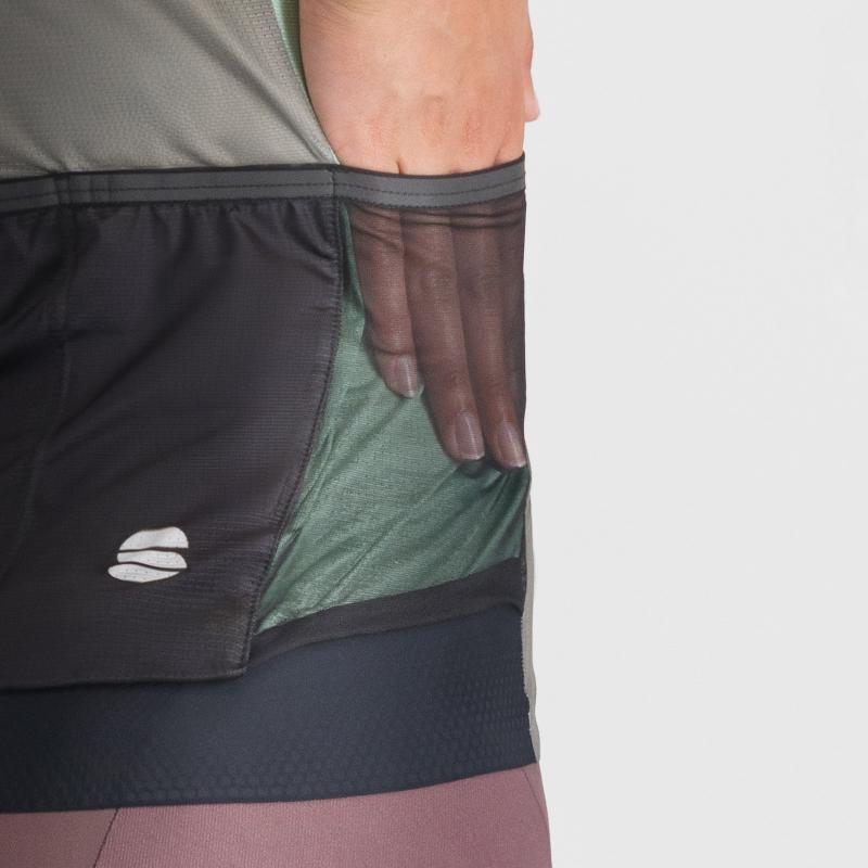 Sportful SUPERGIARA LOGO dámsky dres gun metal/pink 4