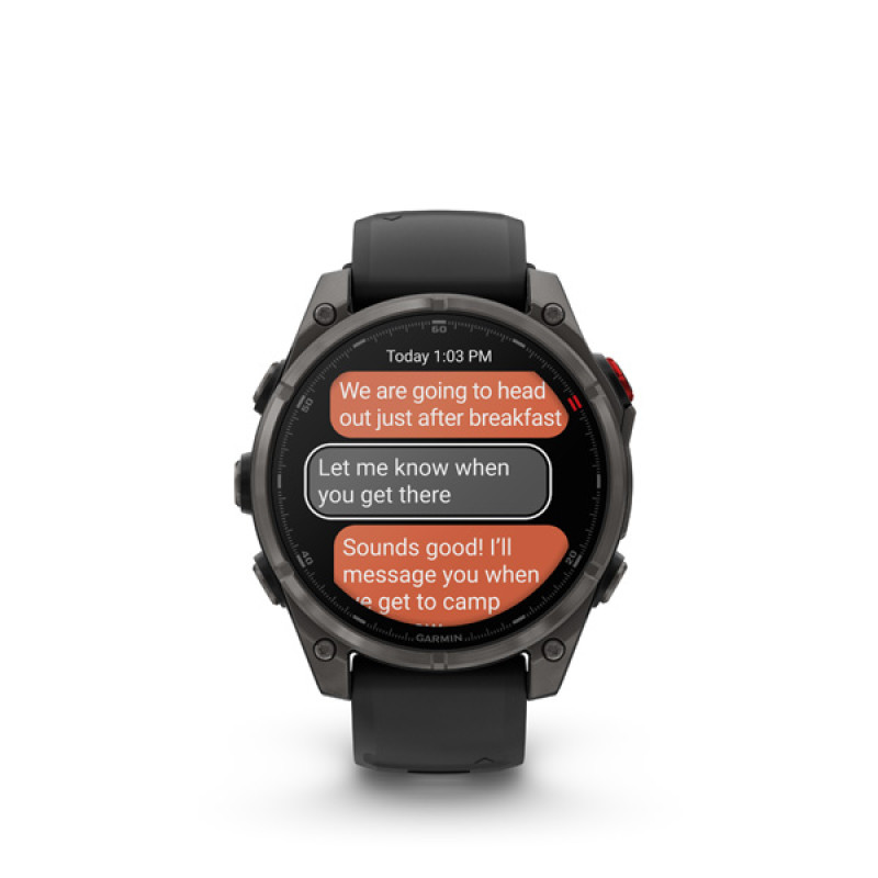 Garmin fenix 8 Pro - 47mm, AMOLED, Sapphire, Carbon Gray DLC Titanium, Black/Pebble Gray 6