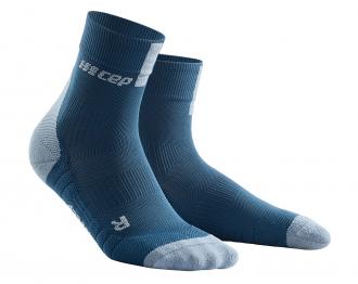 CEP krátke kompresné ponožky 3.0 modrá/sivá