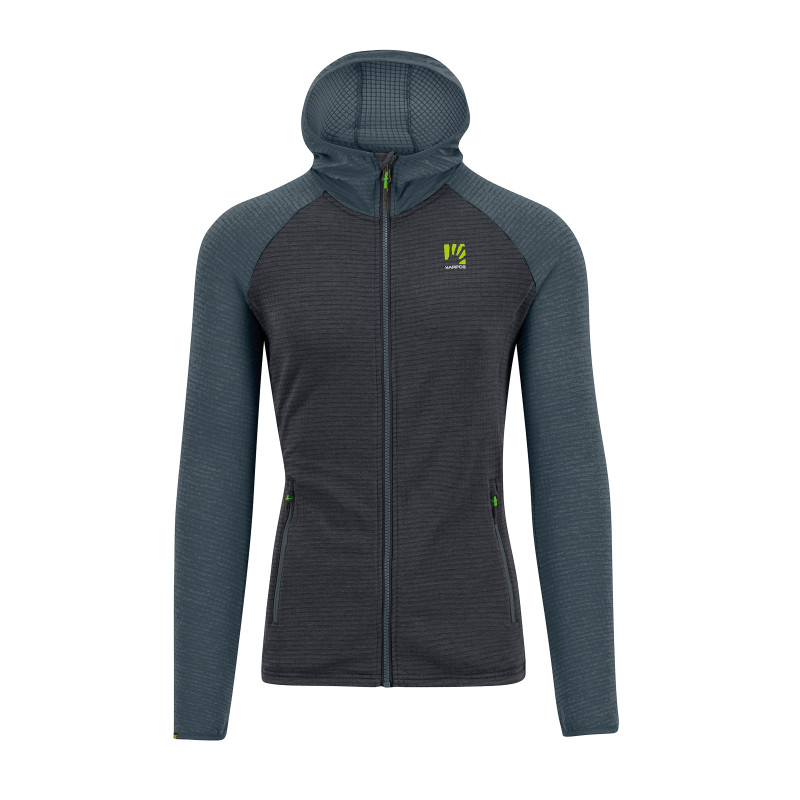 Karpos AMBRIZZOLA FULL-ZIP mikina s kapucňou vulcan/dark slate