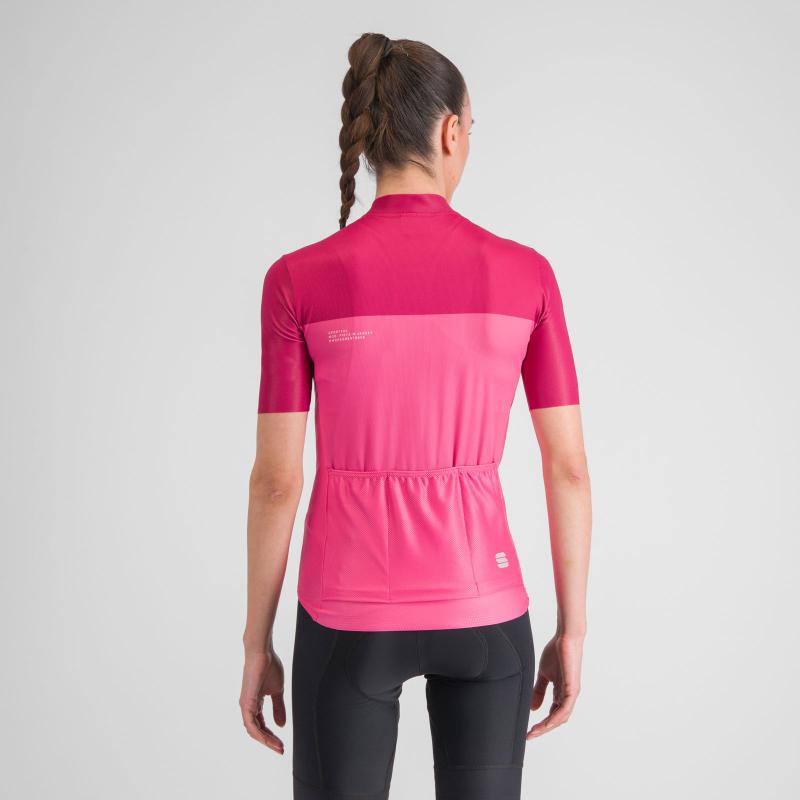 Sportful PISTA dámsky dres carmine rose cyclamen