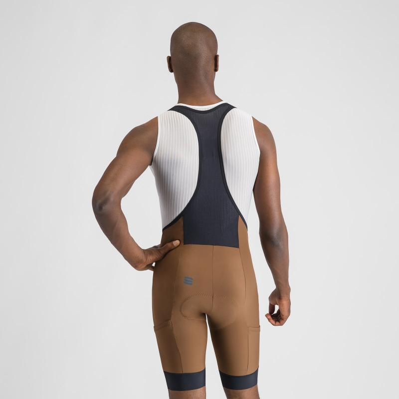 Sportful GIARA 2 kraťasy s trakmi coffee brown 1