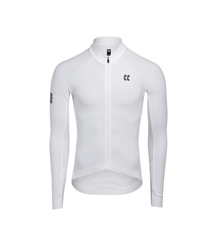 Cyklistický dres KALAS PASSION Z6 | Dres dlhý rukáv TEMPS | White
