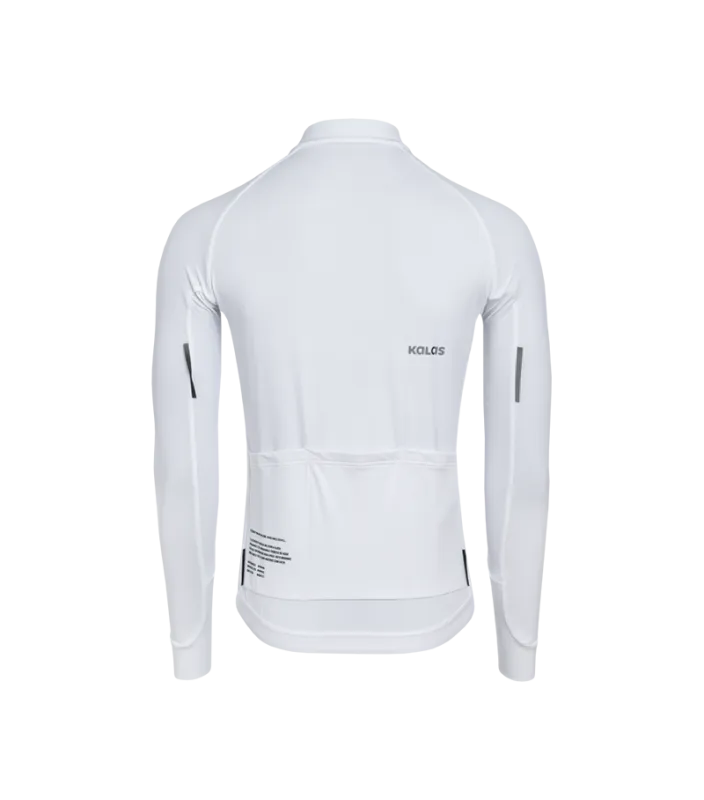 Cyklistický dres KALAS PASSION Z4 | Dres dlhý rukáv TEMPS | White