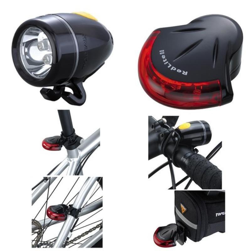 Topeak sada osvetlenia HIGH LITE COMBO II čierna 1