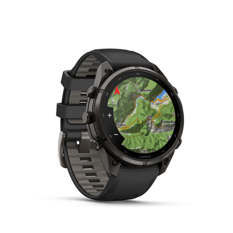 Garmin fenix 9 Pro - inReach, 47mm, AMOLED, Sapphire, Carbon Gray DLC Titanium, Black/Pebb 6