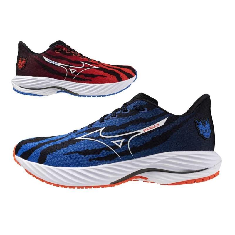 MIZUNO WAVE RIDER 28 (U) / MIZIgnitionRed/ White/ BasebBlue