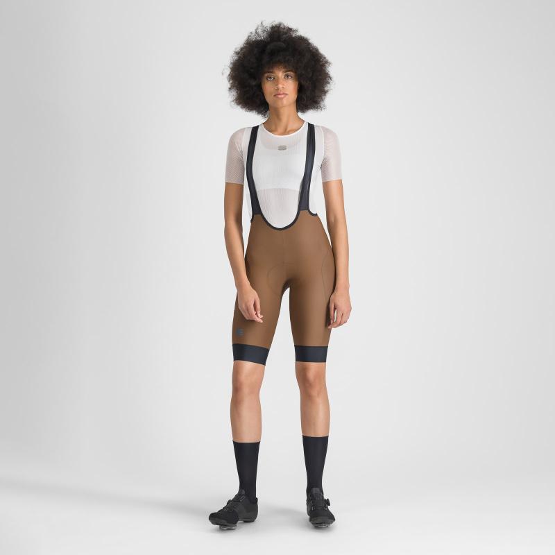 Sportful GIARA 2 dámske kraťasy s trakmi coffee brown 7