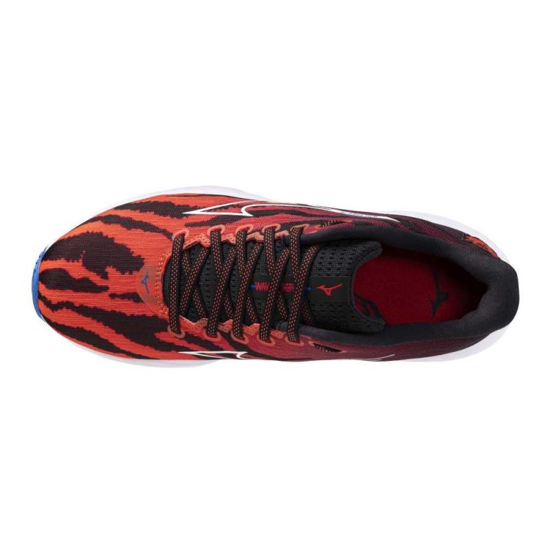 MIZUNO WAVE RIDER 28 (U) / MIZIgnitionRed/ White/ BasebBlue 1